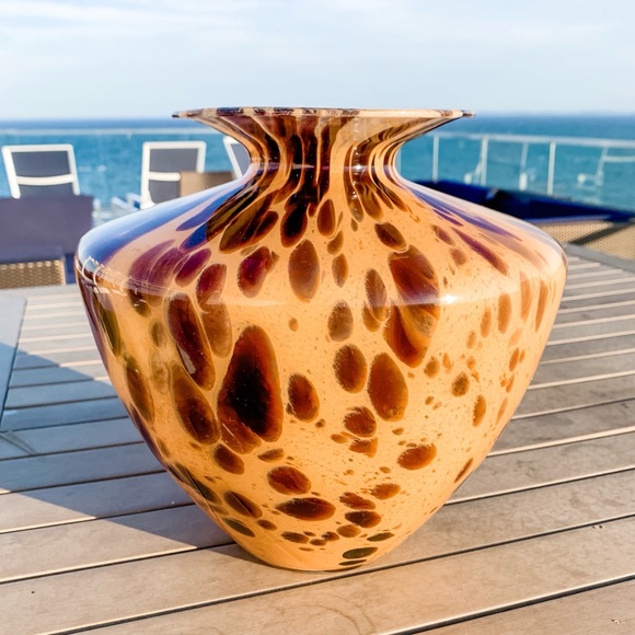 Vintage Maestri Vetrai Mouth blown glass vase L - Picture 8 of 8